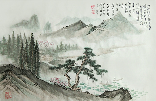 《唐人诗意·山居秋暝》规格：68×45cm己亥初春.jpg