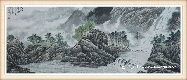 王继平作品《大山春韵》规格：丈二--价格：三万.jpg