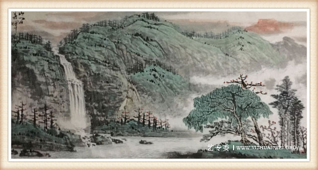 王继平作品《山间春辉》规格：四尺--价格：一万.jpg