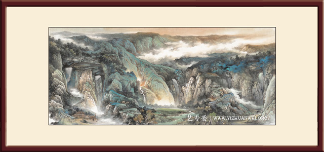 杨天佑作品《天生三桥》尺寸：100cmx228cm-2019年创-价格：每平尺15000元.jpg