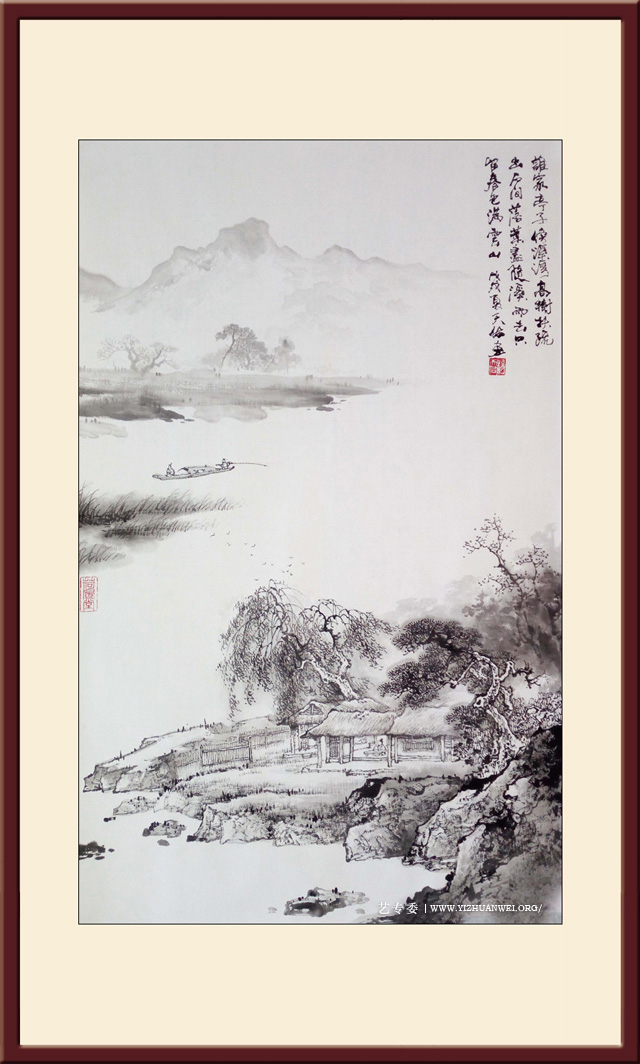 杨天佑作品《国色朝酣》2016年创-尺寸：68cmx138cm-价格：每平尺15000元.jpg