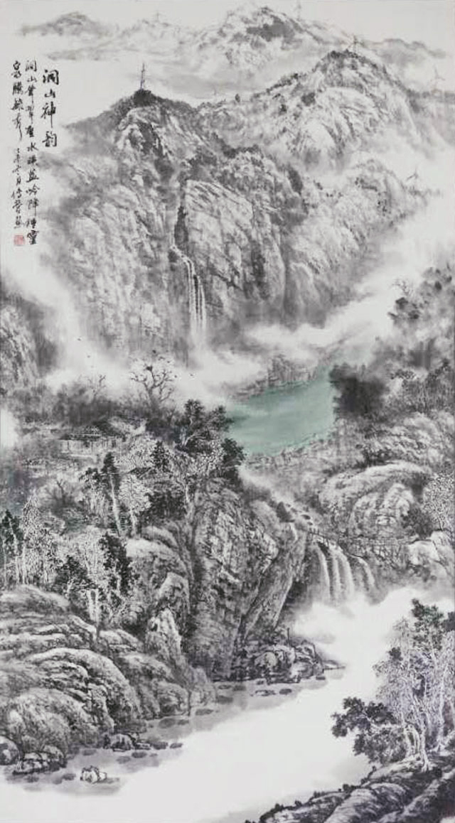 田传营作品《洞山神韵》规格：180x97cm.jpg