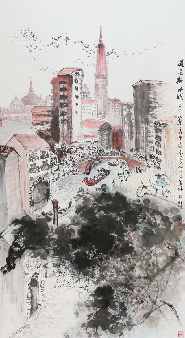 梁桂才作品《威尼斯水城》.jpg
