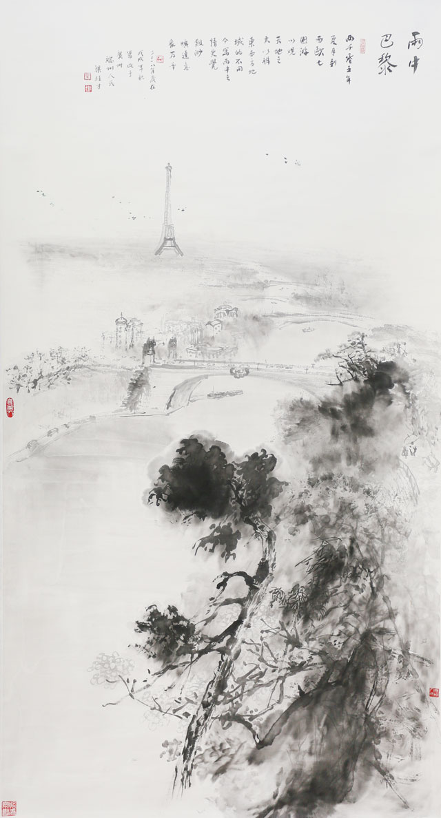 梁桂才作品《雨中巴黎》.jpg