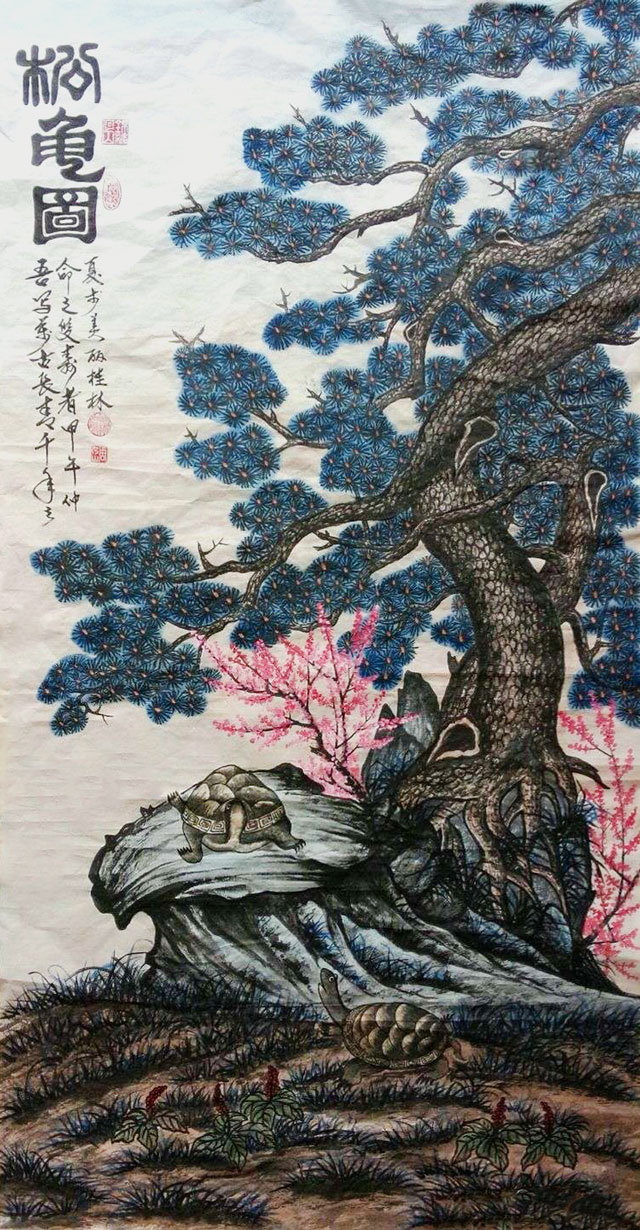 周乃山作品《松鬼图》规格：138cmx70cm.jpg