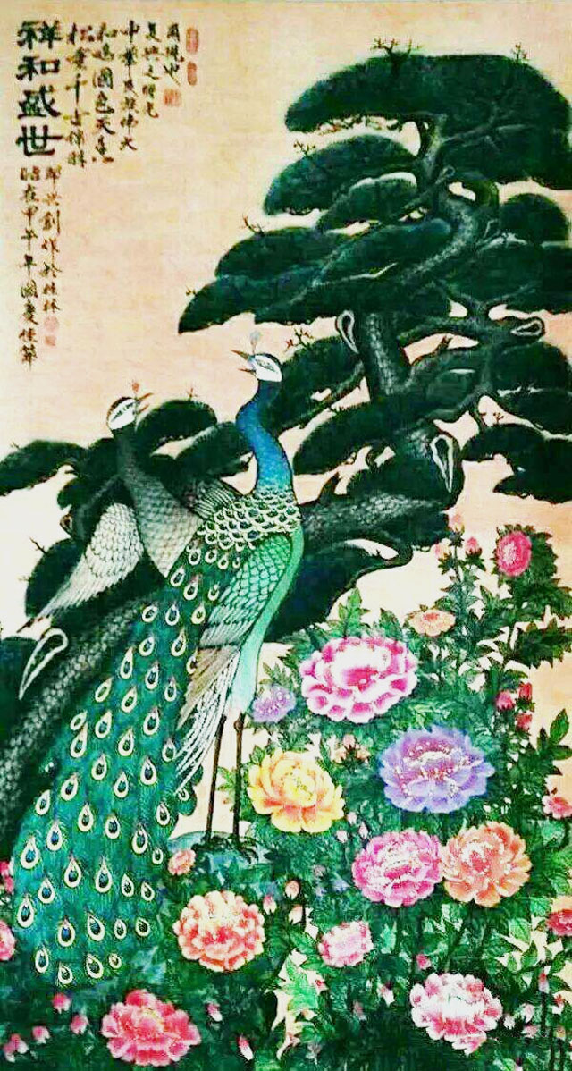 周乃山作品《祥和盛世》规格：180cmx70cm.jpg
