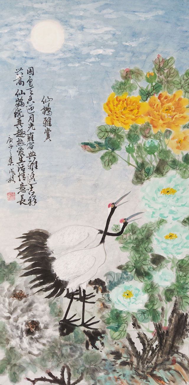 《仙鹤雅赏》.jpg