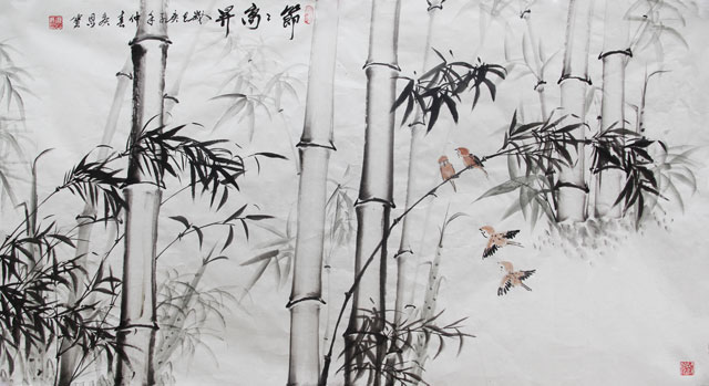 侯恩宝作品《节节高升》.jpg