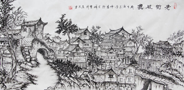 侯恩宝作品《老街风貌》.jpg
