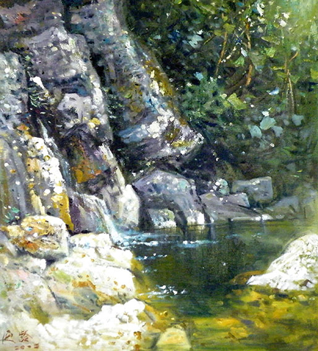 苏延龄作品《泉》规格：62x55cm.jpg