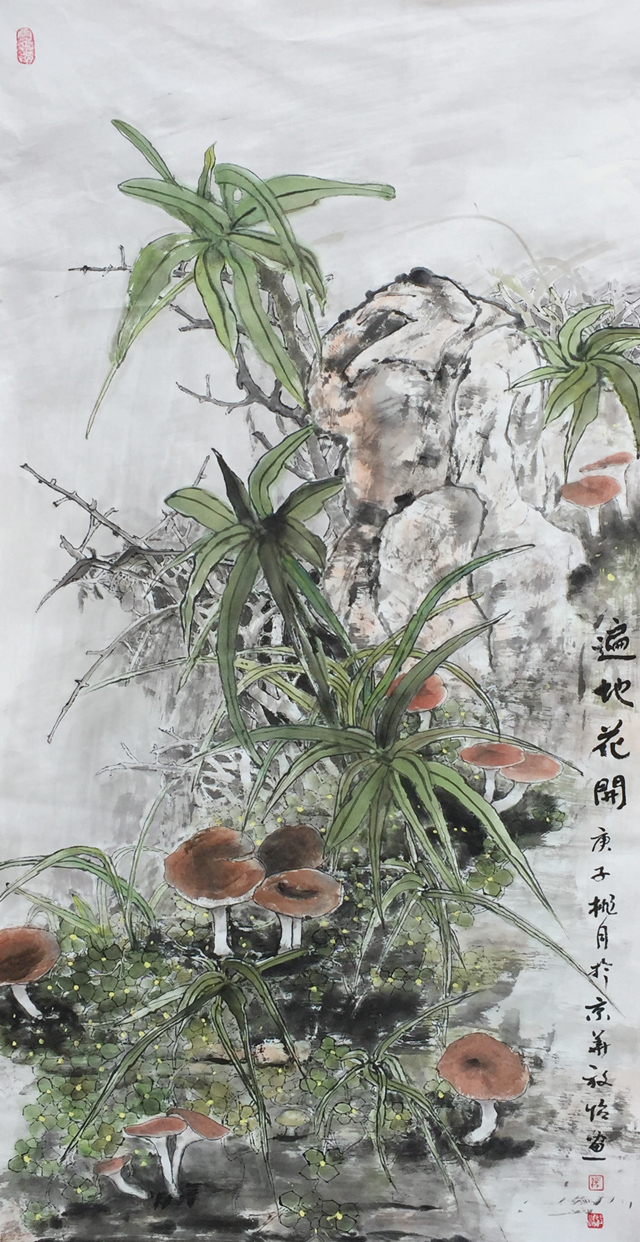 张放怡作品《遍地花开》规格：68x136cm.jpg