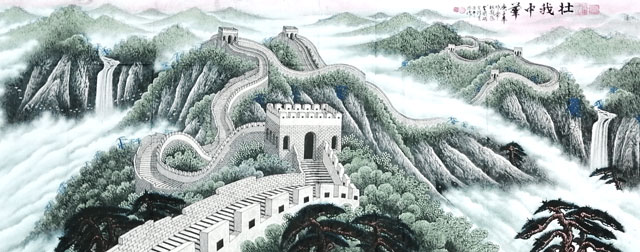 周乃山作品《壮我中华》规格：240cmx98cm.jpg