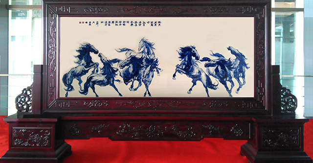 雷大辉作品《飒爽英姿欲腾飞》.jpg