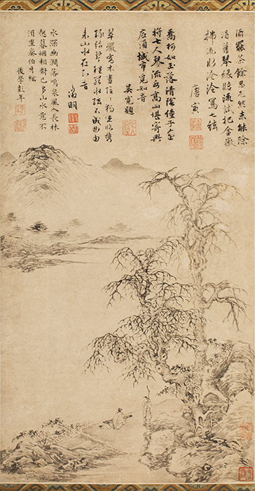 《临流试琴图》。拍卖行供图 点击进入下一页