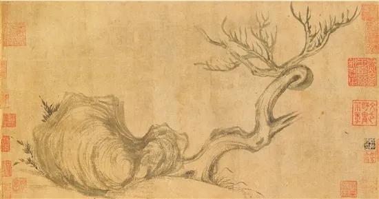 苏轼 枯木怪石图