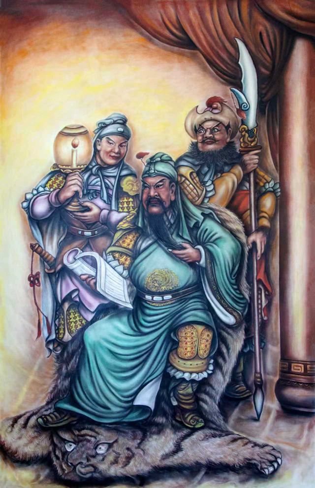 1784788623336994.jpg 张松柏作品14《夜读春秋》160x250cm.jpg