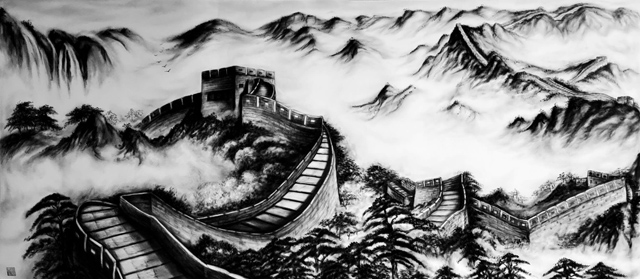 1784788653448737.jpg 张松柏作品16《长城》110X240cm.jpg