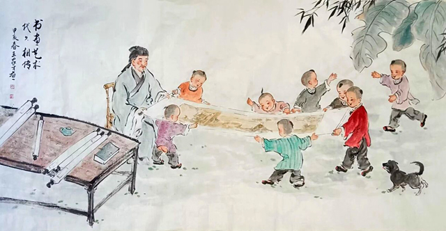 1787560636898312.jpg 王家才作品 9《书画艺术代代相传》.jpg