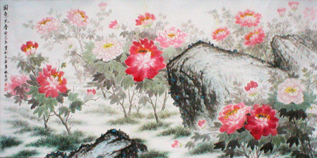 国色天香 133×67cm