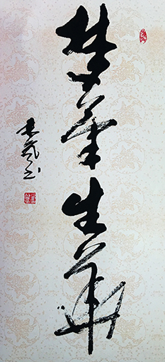 行草 名句《梦笔生华》138cm×69cm