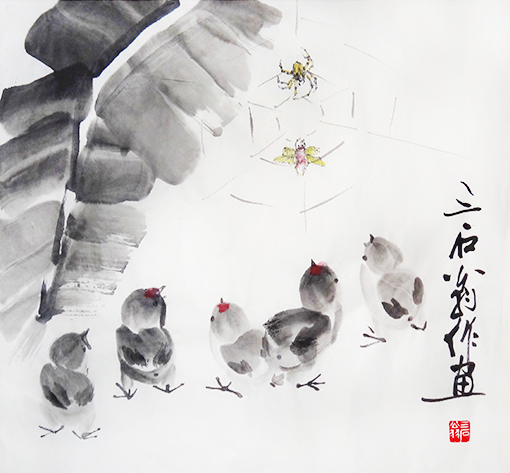 舒先惠作品《观战》
