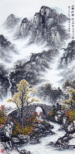 《山村秋韵》