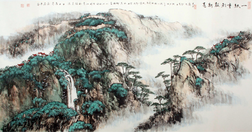 《一纸重彩报新春》67.5cm×133cm