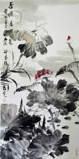 何农作品7 荷塘月色