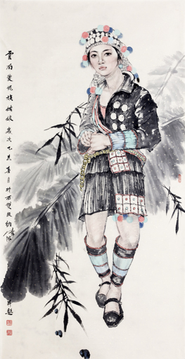 版纳心象之十 136cm×68cm