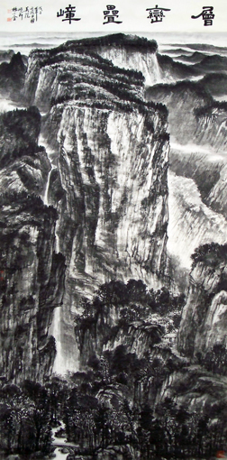 层峦叠嶂 96×195cm