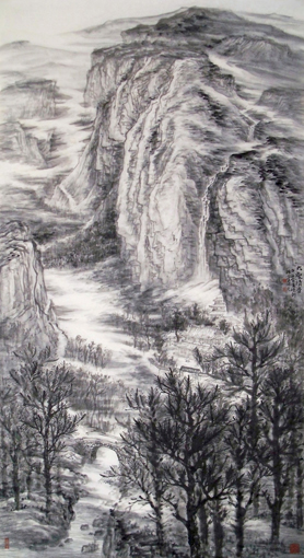 大壑清音 96×180cm
