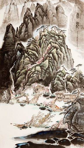 《云梯》180×97cm