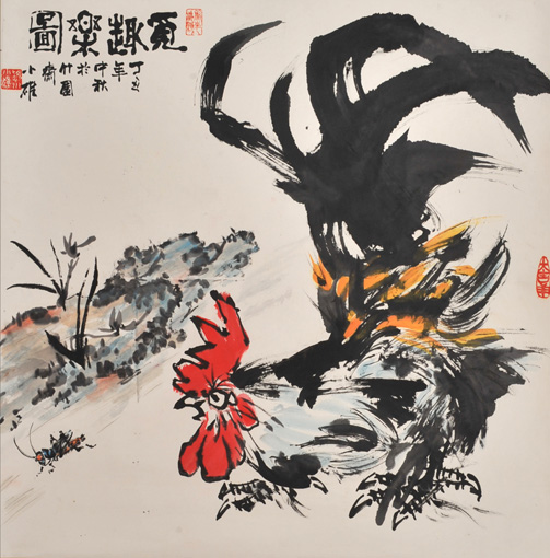 陈小雄作品4---《雅趣》68cm×67cm 陈小雄作品4---《雅趣》68cm×67cm