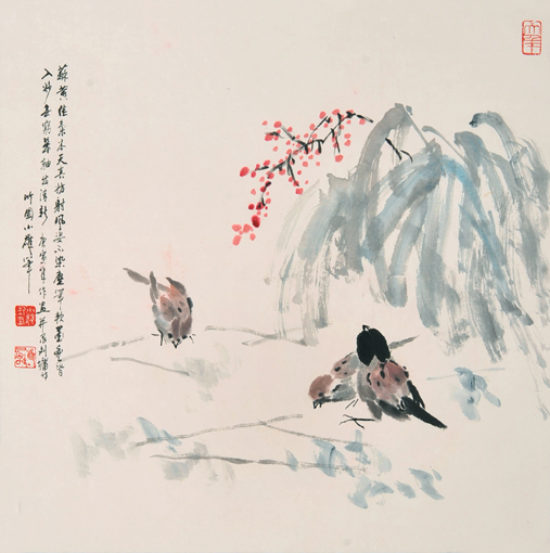 陈小雄作品8---《雨后》55cm×54cm 陈小雄作品8---《雨后》55cm×54cm