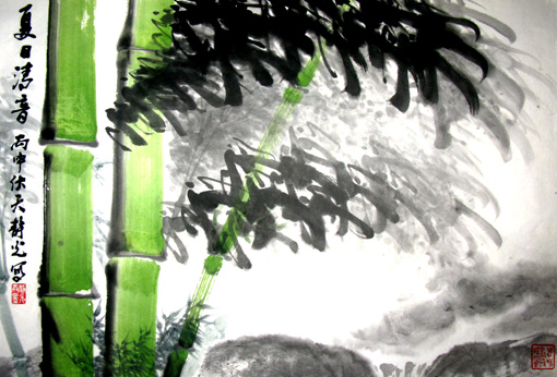 《夏日清音》69cm×46cm