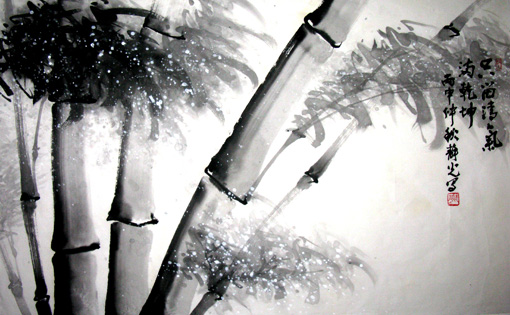 《只留清气满乾坤》80cm×52cm