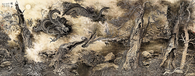 《穐分》366×146cm 《穐分》366×146cm