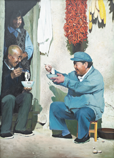 郭银峰油画作品《有味》 郭银峰油画作品《有味》