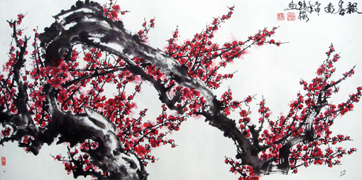 1韩梅作品《报春图》 1韩梅作品《报春图》
