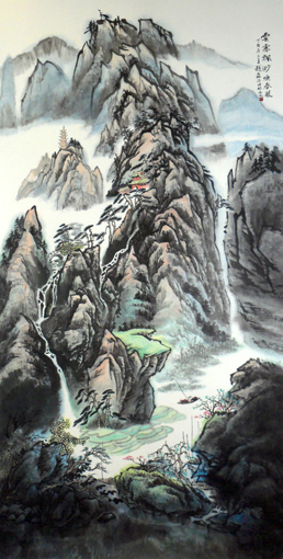 《云雾飘渺焕春装》137×68cn 《云雾飘渺焕春装》137×68cn