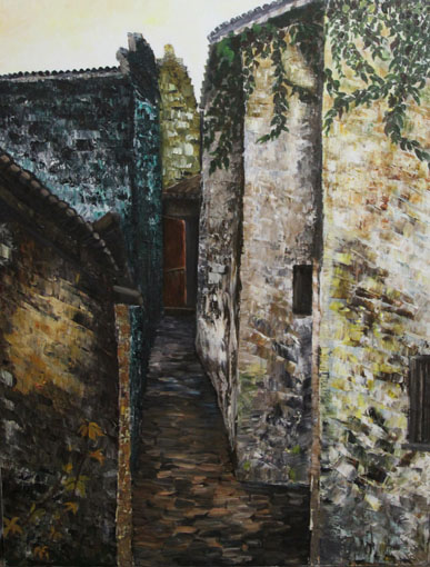 布面油画2017《悠长寂寞》 布面油画2017《悠长寂寞》