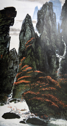 《金秋》200cm×100cm 《金秋》200cm×100cm