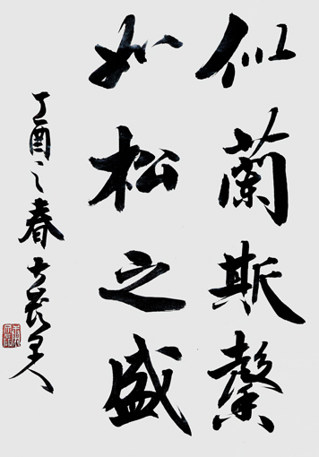 康文磊书法作品1