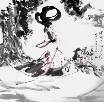 《嫦娥思悔图》 《嫦娥思悔图》