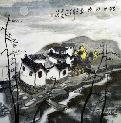 《皓月无幽意》67×67cm 《皓月无幽意》67×67cm