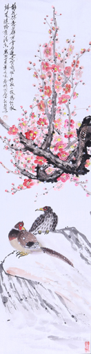 《梅花得意看群芳》137×34cm 《梅花得意看群芳》137×34cm