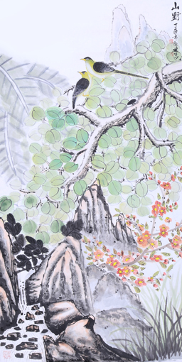 《山野》137×70cm 《山野》137×70cm