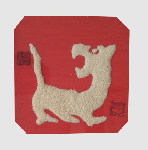 砂石作品《生肖虎》 砂石作品《生肖虎》
