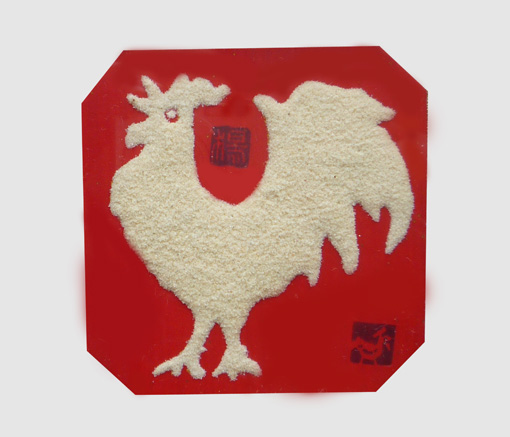 砂石作品《生肖鸡》 砂石作品《生肖鸡》