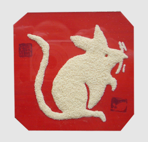 砂石作品《生肖鼠》 砂石作品《生肖鼠》